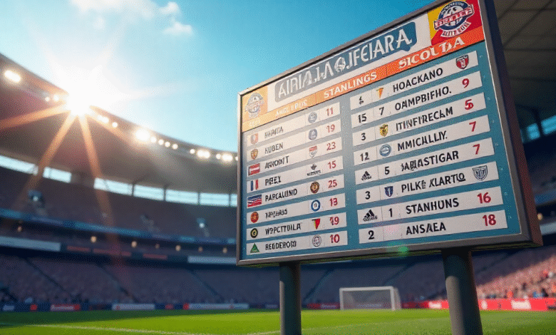 Posiciones de Serie A