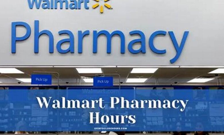 what time does walmart pharmacy close